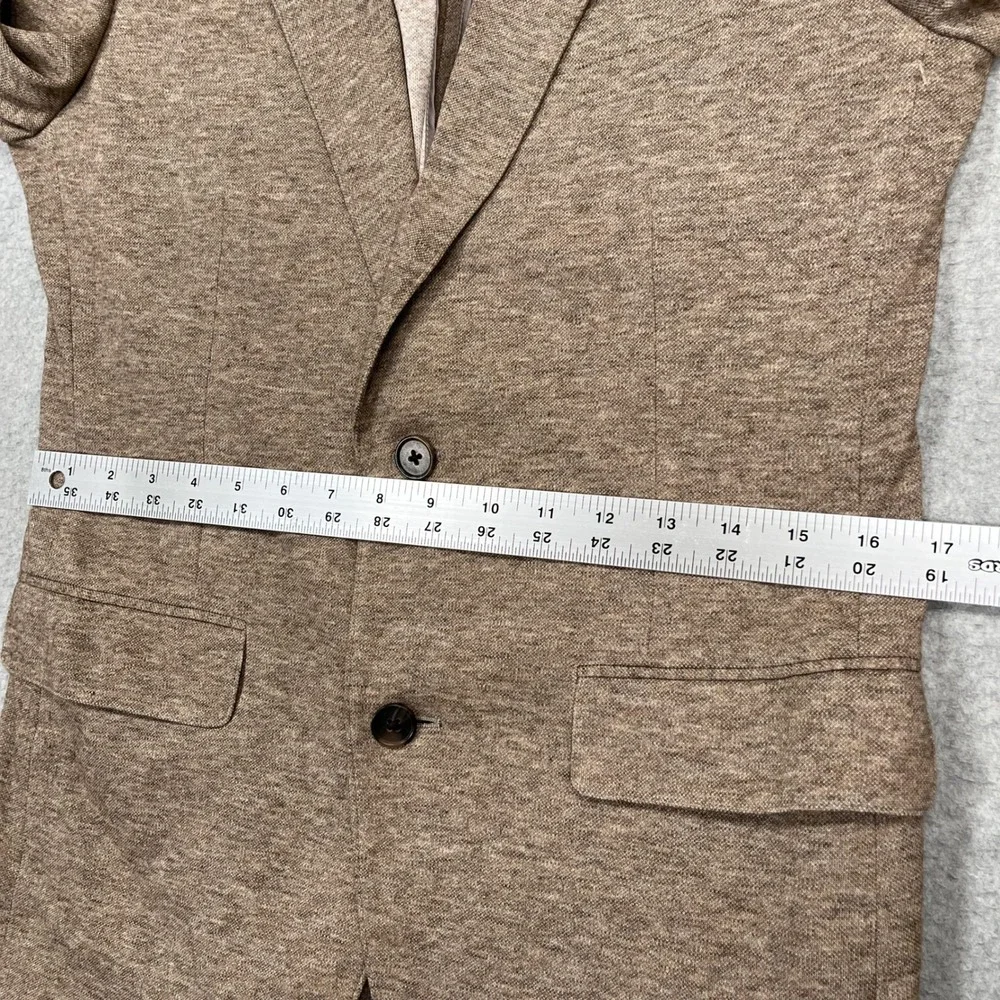 Bonobos Jetsetter Knit Blazer Mens 38R Oatmeal Slim Fit Lanificio Fortex Sport